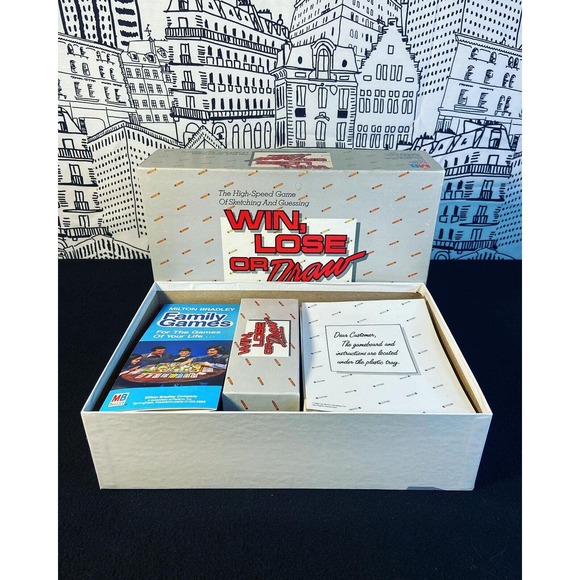 Vintage 1987 Win Lose or Draw Board Game Milton Bradley Disney COMPLETE NOB! - Picture 8 of 12